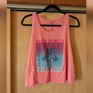 Atmosphere Coral Pink Santa Monica Graphic Tank